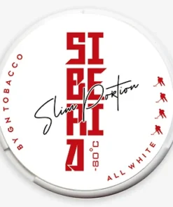 Official Siberia Snus -80 Extremely strong All White Slim